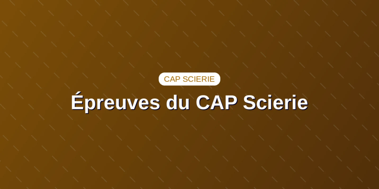 Couverture : Règlement d'examen, barèmes et coefficients du CAP Conducteur-opérateur de scierie