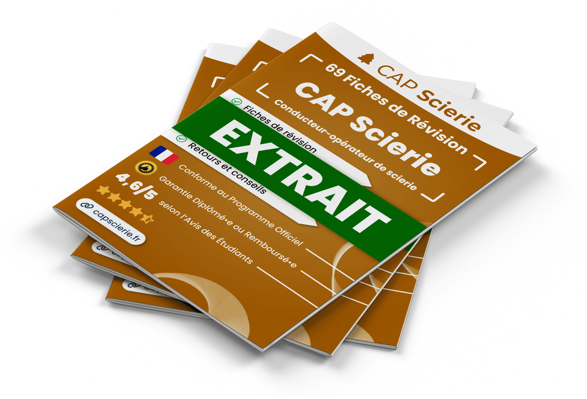 Extrait Fiches Révision gratuites CAP Scierie